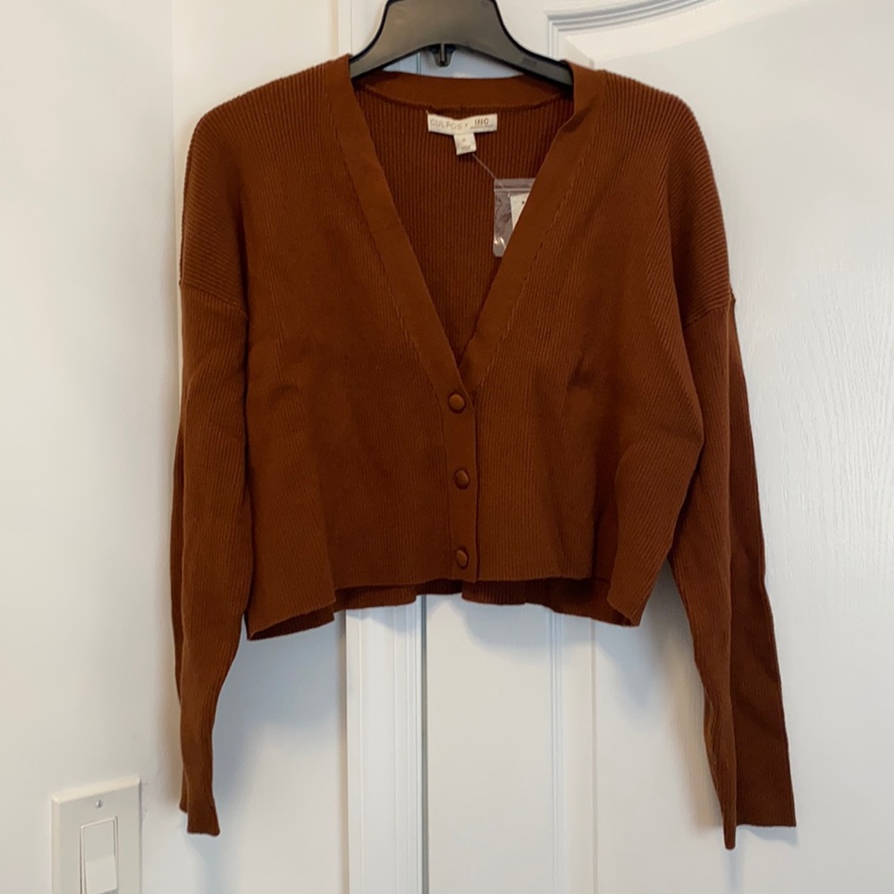 NWT! Culpos for INC! Cropped Sweater Cardigan